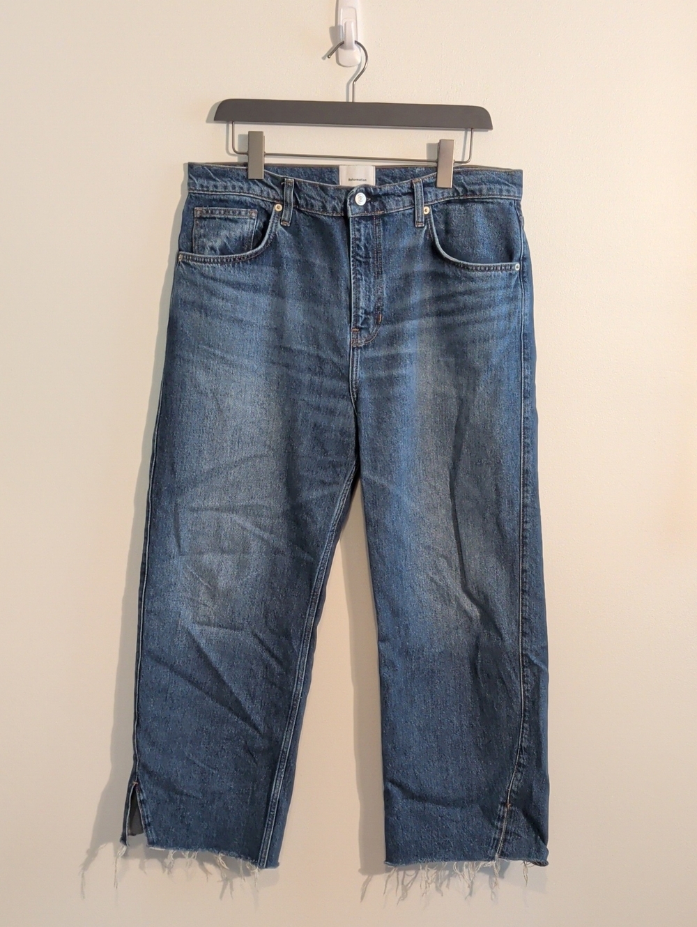 REFORMATION 90s val mid rise straight leg jean - size 31 - Picture 3 of 12